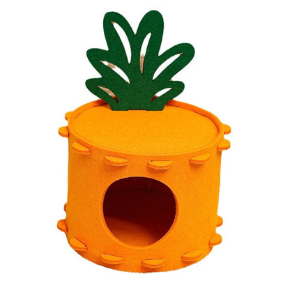 Hamster Nest Felt Cottage Totoro Guinea Pig Hedgehog Pygmy Rabbit Pet Cartoon Toy Tunnel Shelter