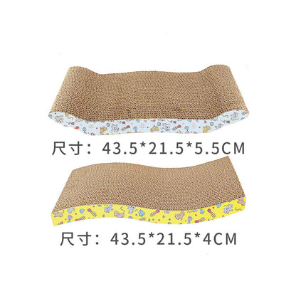 Corrugated cat scratcher toy