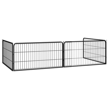 4-piece dog playpen, powder-coated