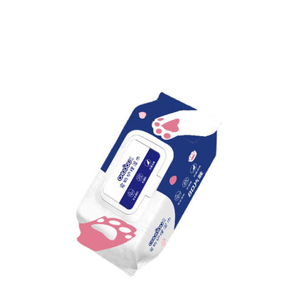 80-drawer Pet Wipes Special Wash-free Deodorant Antibacterial Nursing Wipes For Cats And Dogs