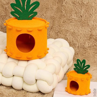 Hamster Nest Felt Cottage Totoro Guinea Pig Hedgehog Pygmy Rabbit Pet Cartoon Toy Tunnel Shelter