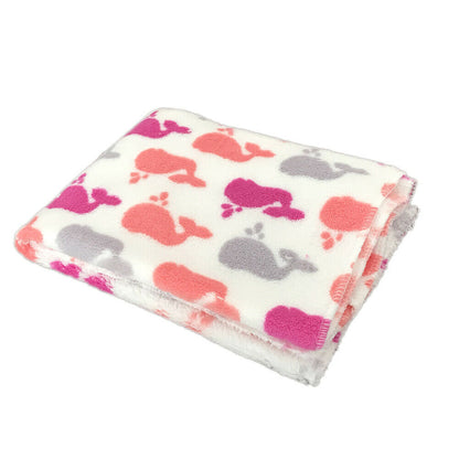 Thick Warm Coral Fleece Cat Kennel Blanket