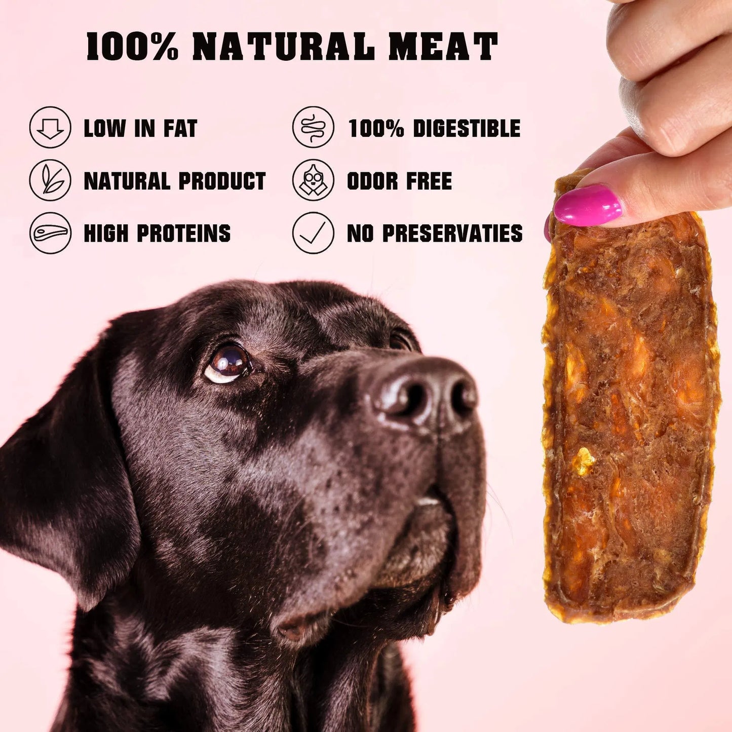 Chicken Jerky Dog Treats 1.5 Lb Human Grade Pet Snacks Grain Free Organic Meat All Natural High Protein Dried Strips Best Chews For Training Small & Large Dogs